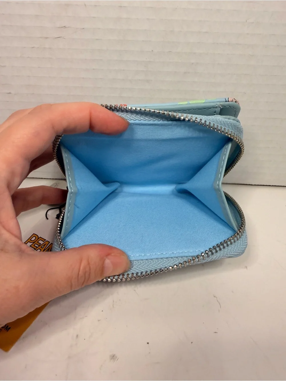 Peanuts Snoopy and Friends 'Happiness' Print Zip-Around Mini Wallet